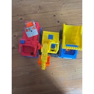 Blippi Toy Construction Vehicle Set Dump Truck Excavator Fire Truck Lot of 3
